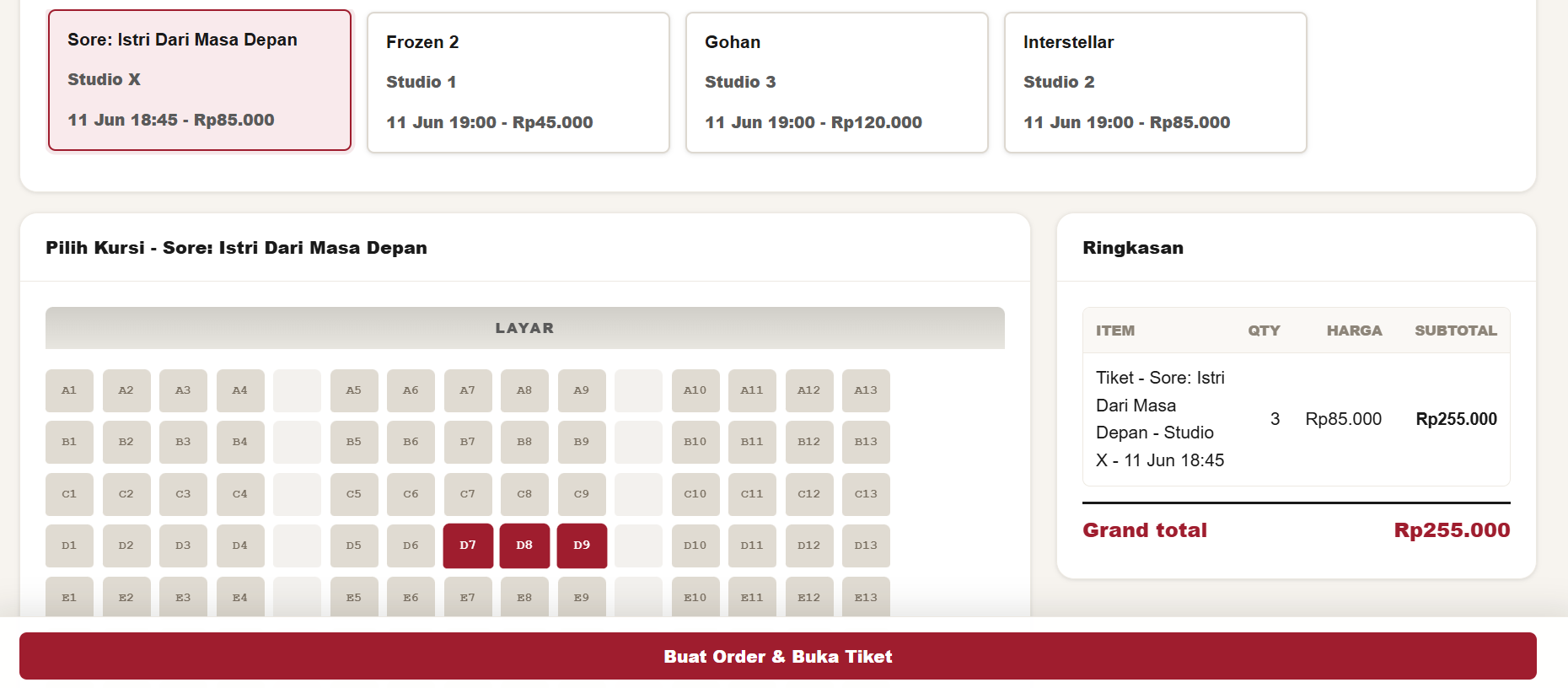 POS Seat Selection